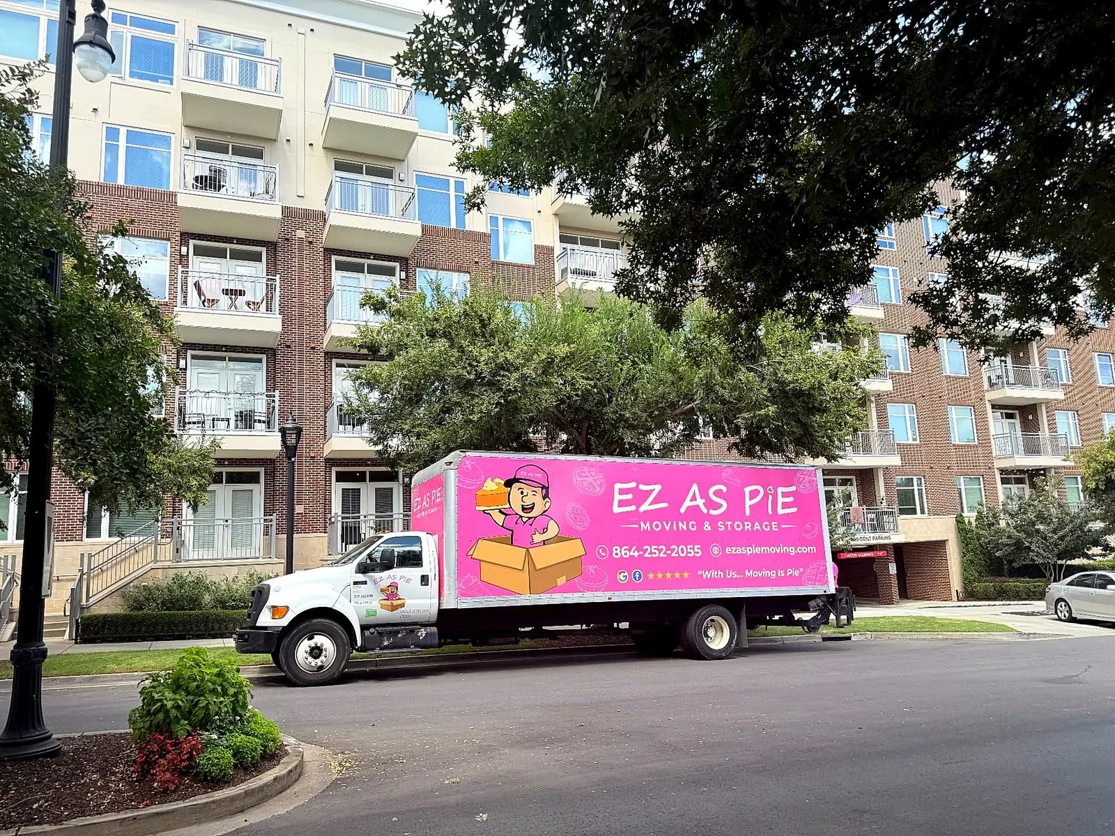 EZ As Pie movers on an apartment move in Greenville, SC