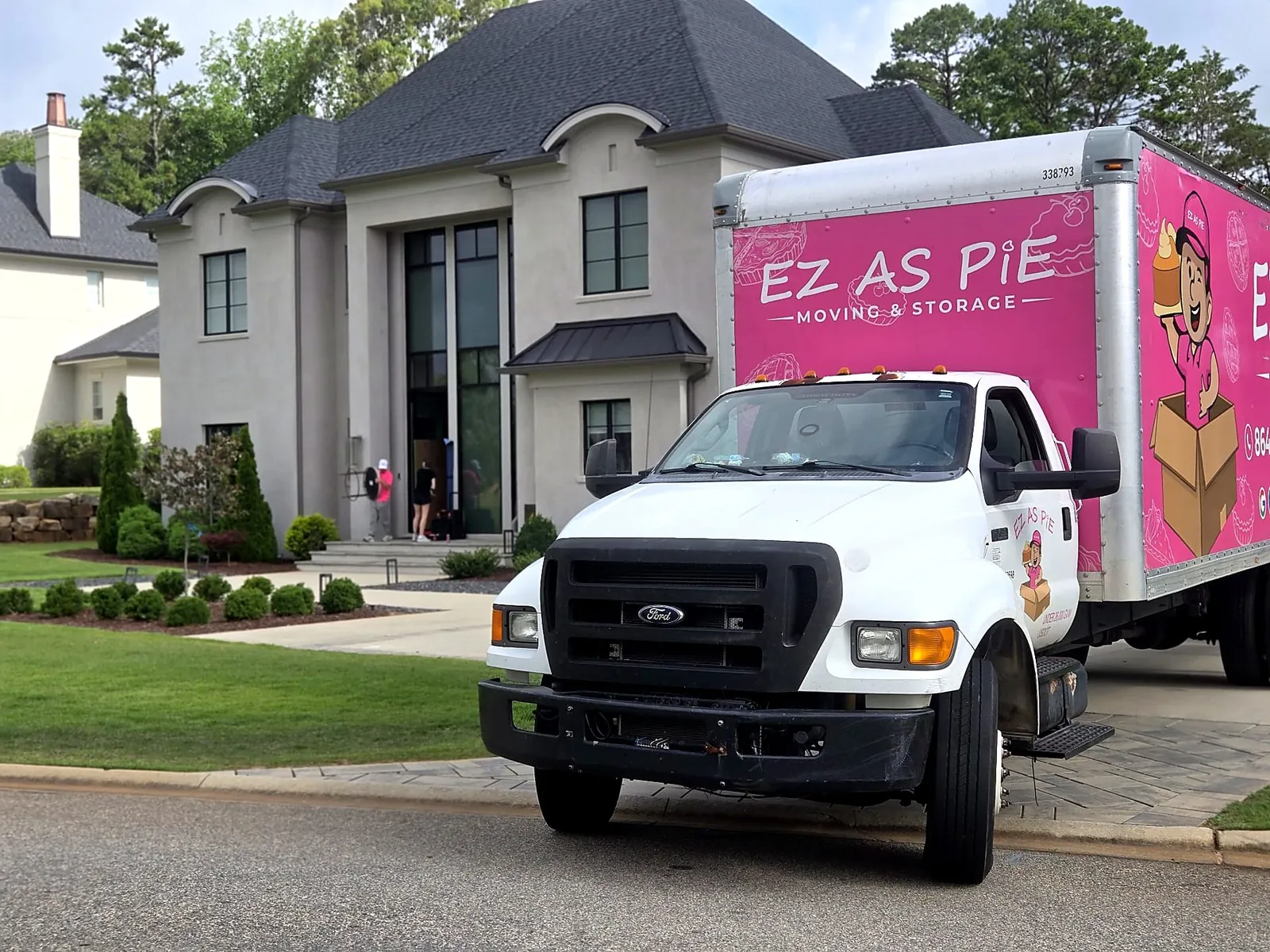 EZ As Pie truck at a lakefront estate near Lake Keowee